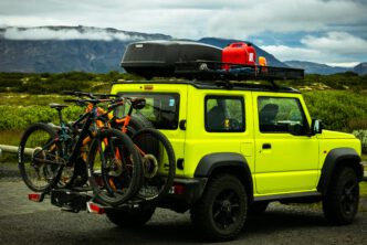 De e-bike op de trekhaak B4men