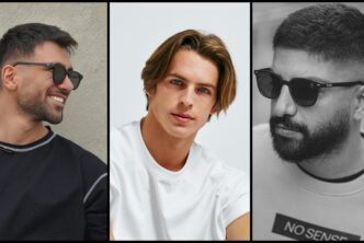 Drie mannen met een zomerkapsel voor mannen 2025