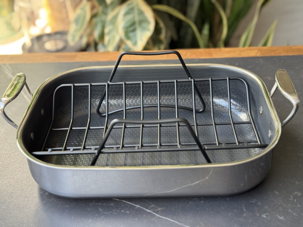 Hexclad roosting pan voor in de oven met rek